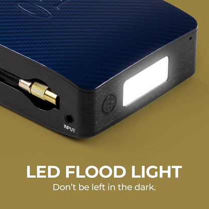 Bolt Air 58830 Portable Car Battery Jump Starter | 100 PSI Air Compressor, 58.8Wh USB Power Bank, Emergency Floodlight & Charger, Jumps Cars Suvs & Trucks, Inflates Tires, TSA Approved — Gray